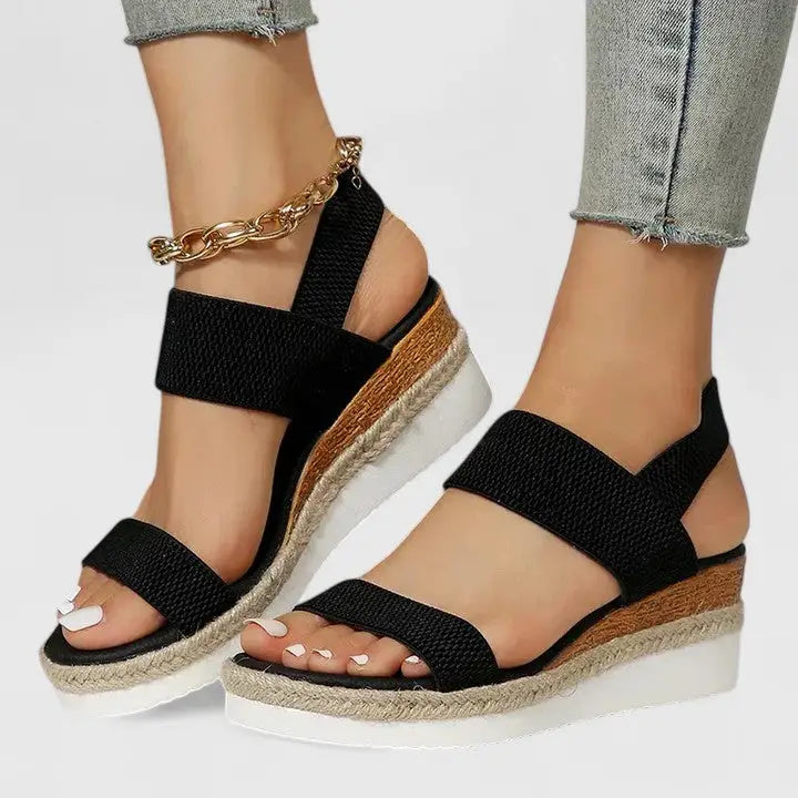 Supportlight — Comfortable Orthopedic Sandals With Supportive Lightweight Footwear Design Black