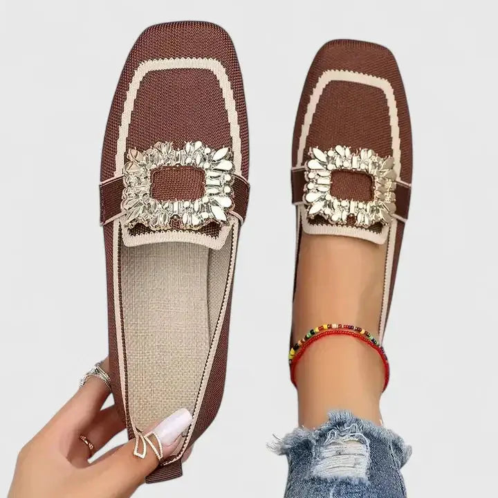 Loaferluxe — Cushioned Leather Loafers With Elegant Orthopedic Comfort Design Brown