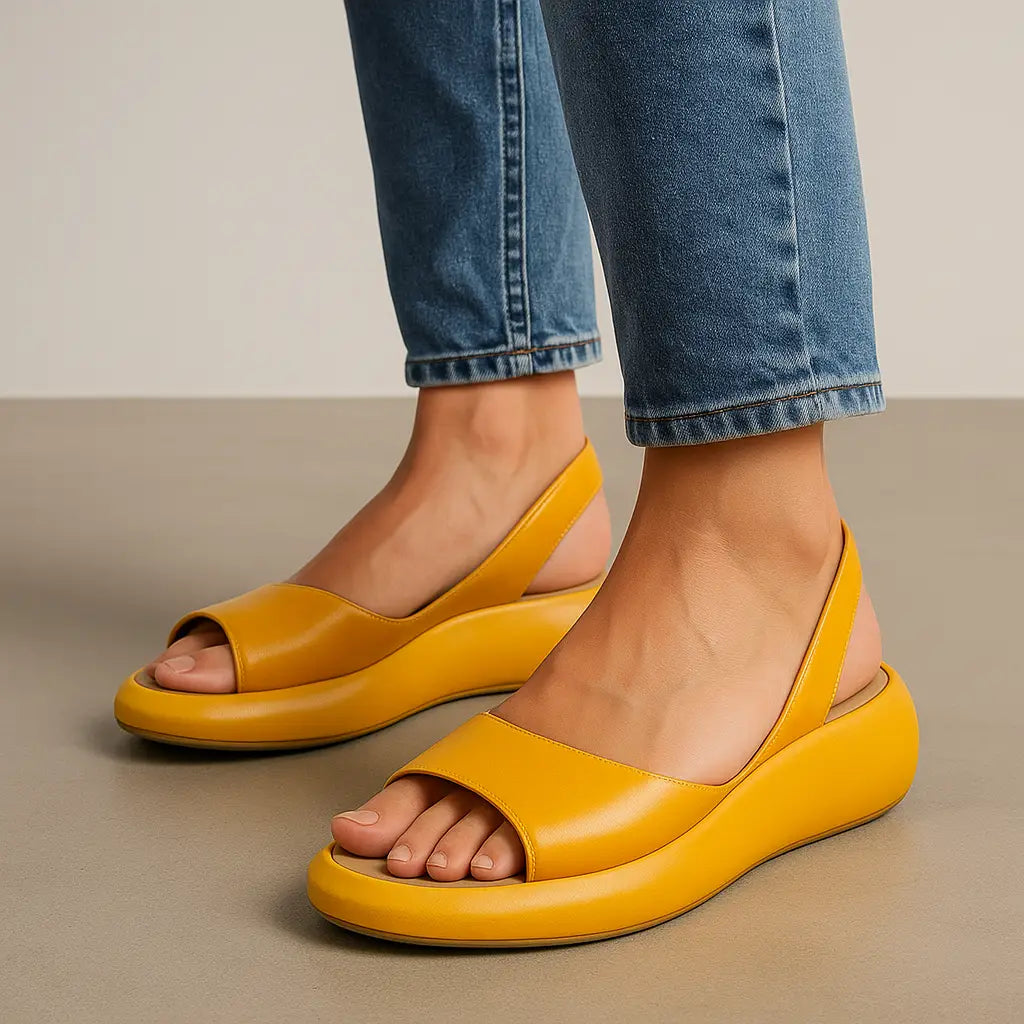 Slipresist — Cushioned Orthopedic Sandals With Soft Supportive Ergonomic Slip-Resistant Design Yellow
