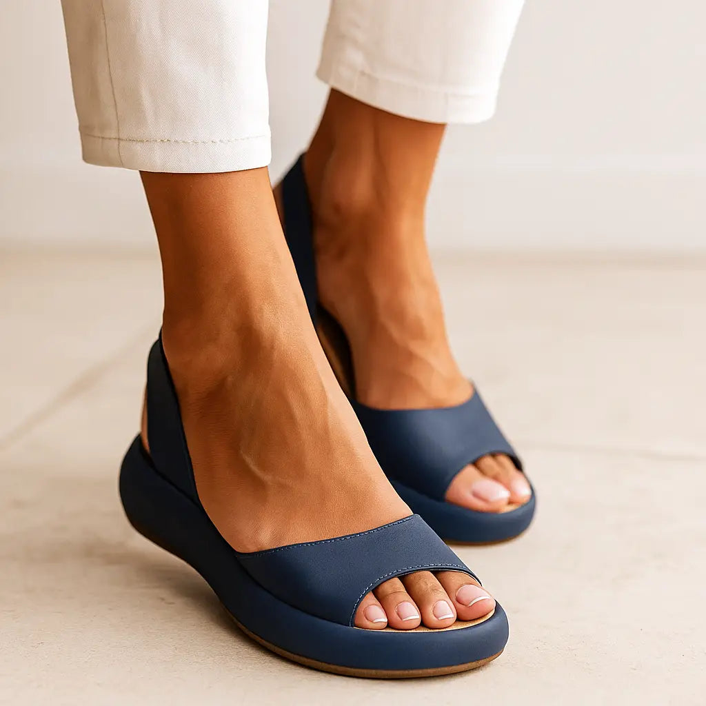 Slipresist — Cushioned Orthopedic Sandals With Soft Supportive Ergonomic Slip-Resistant Design Blue