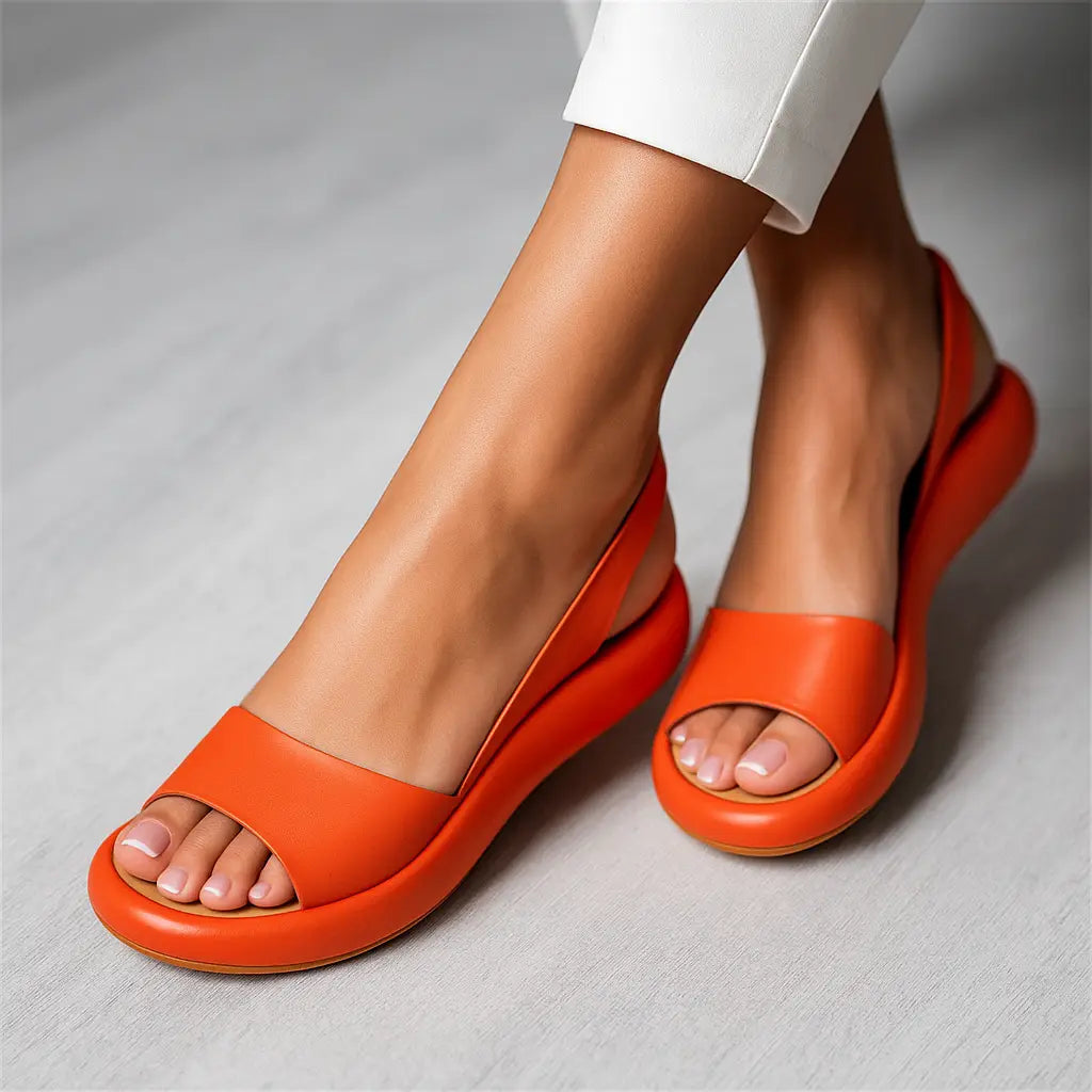 Slipresist — Cushioned Orthopedic Sandals With Soft Supportive Ergonomic Slip-Resistant Design Orange