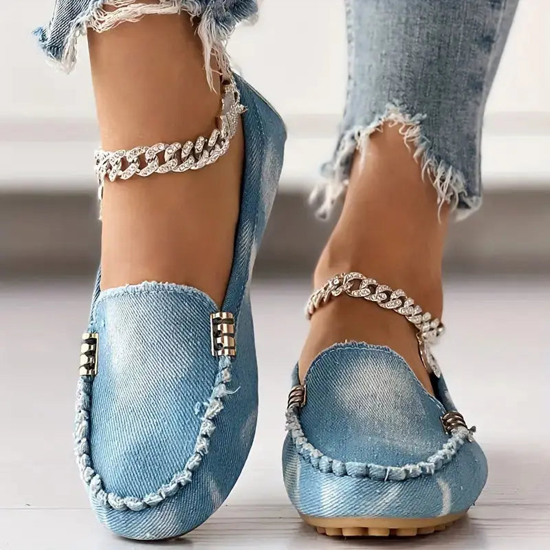 Denimstyle — Denim-Inspired Casual Shoes With Relaxed Comfortable Everyday Design Blue