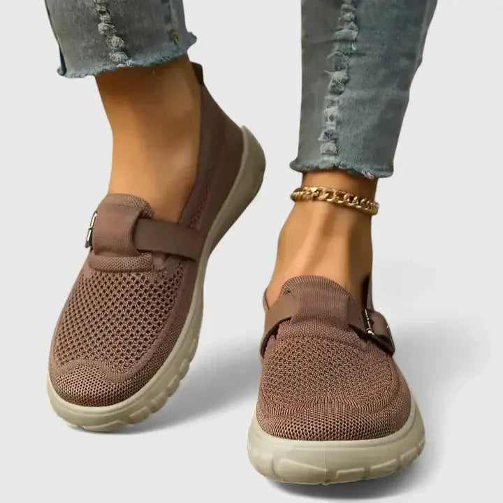 Archfit — Ergonomic Leather Loafers With Comfortable Black Slip-On Arch Support Design Brown