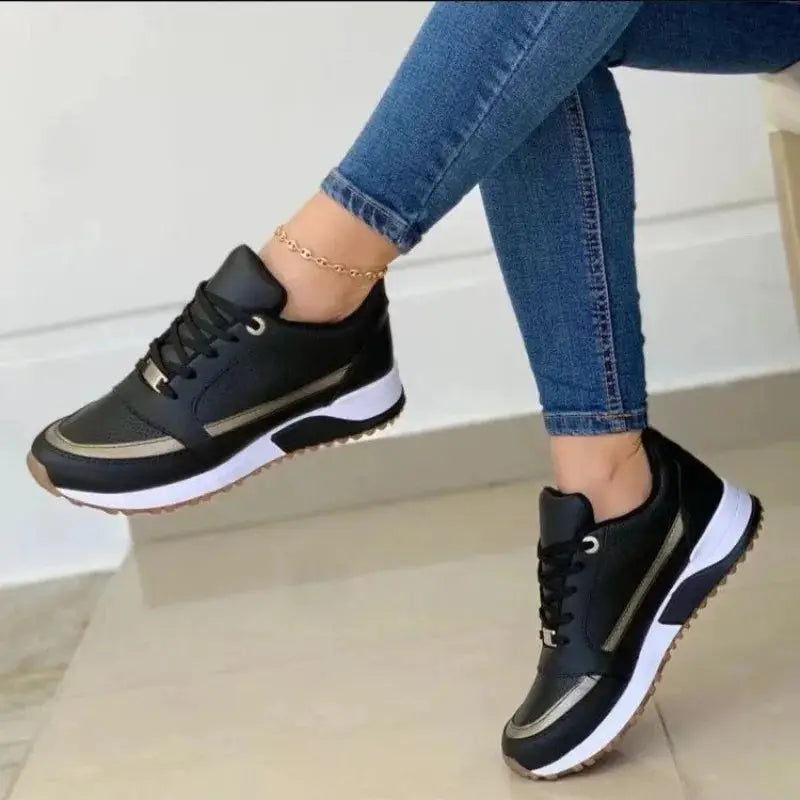 Sportychic — Fabric Slip-On Sneakers With Comfortable Chic Casual Sports Design Black