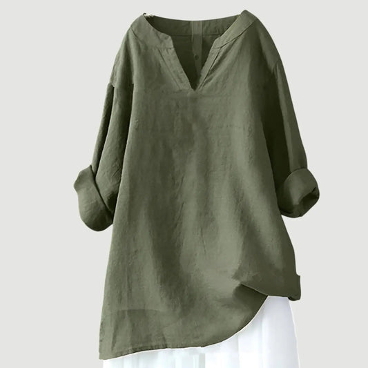 Harlow — Lightweight Cotton Blend Tank Top For Relaxed Breezy Going Out Style Green