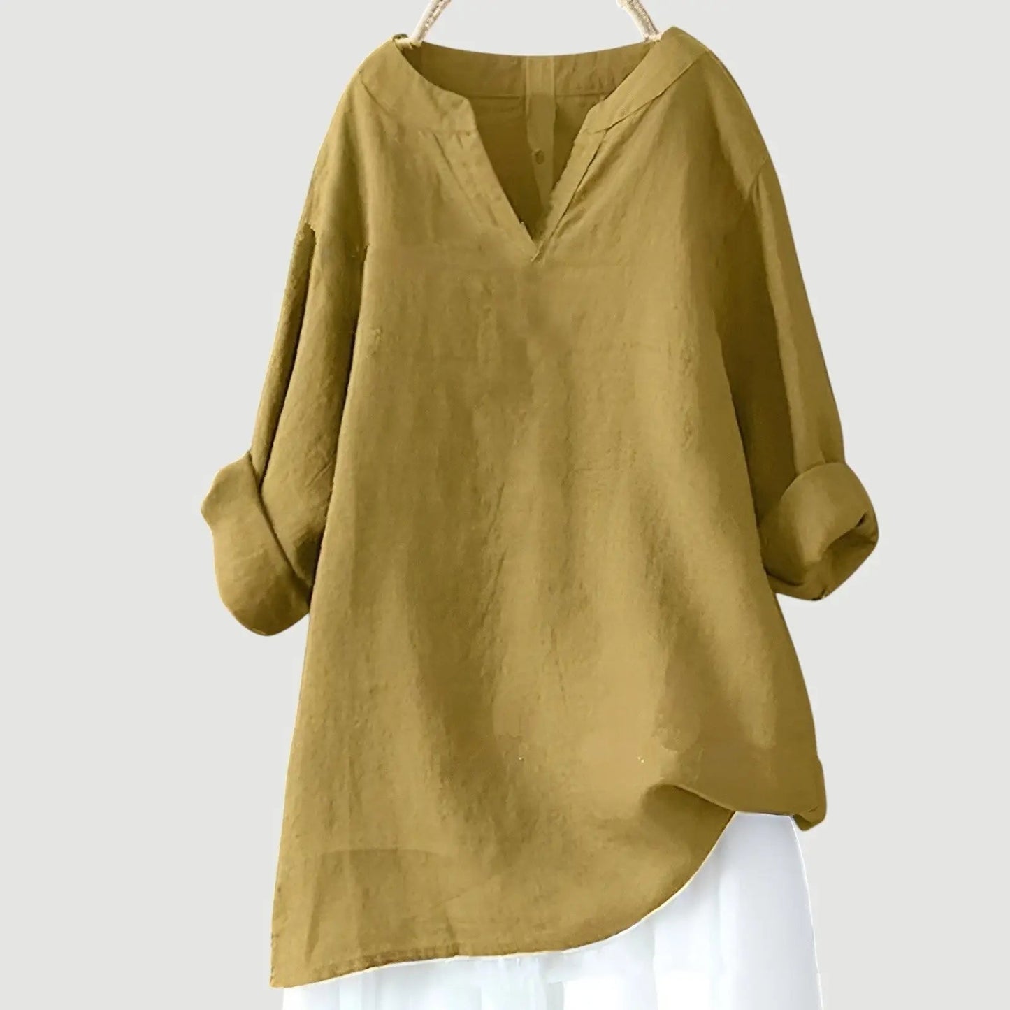 Harlow — Lightweight Cotton Blend Tank Top For Relaxed Breezy Going Out Style Yellow