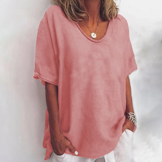 Marguerite — Lightweight Cotton Blouse With Flowy Relaxed Summer Fit