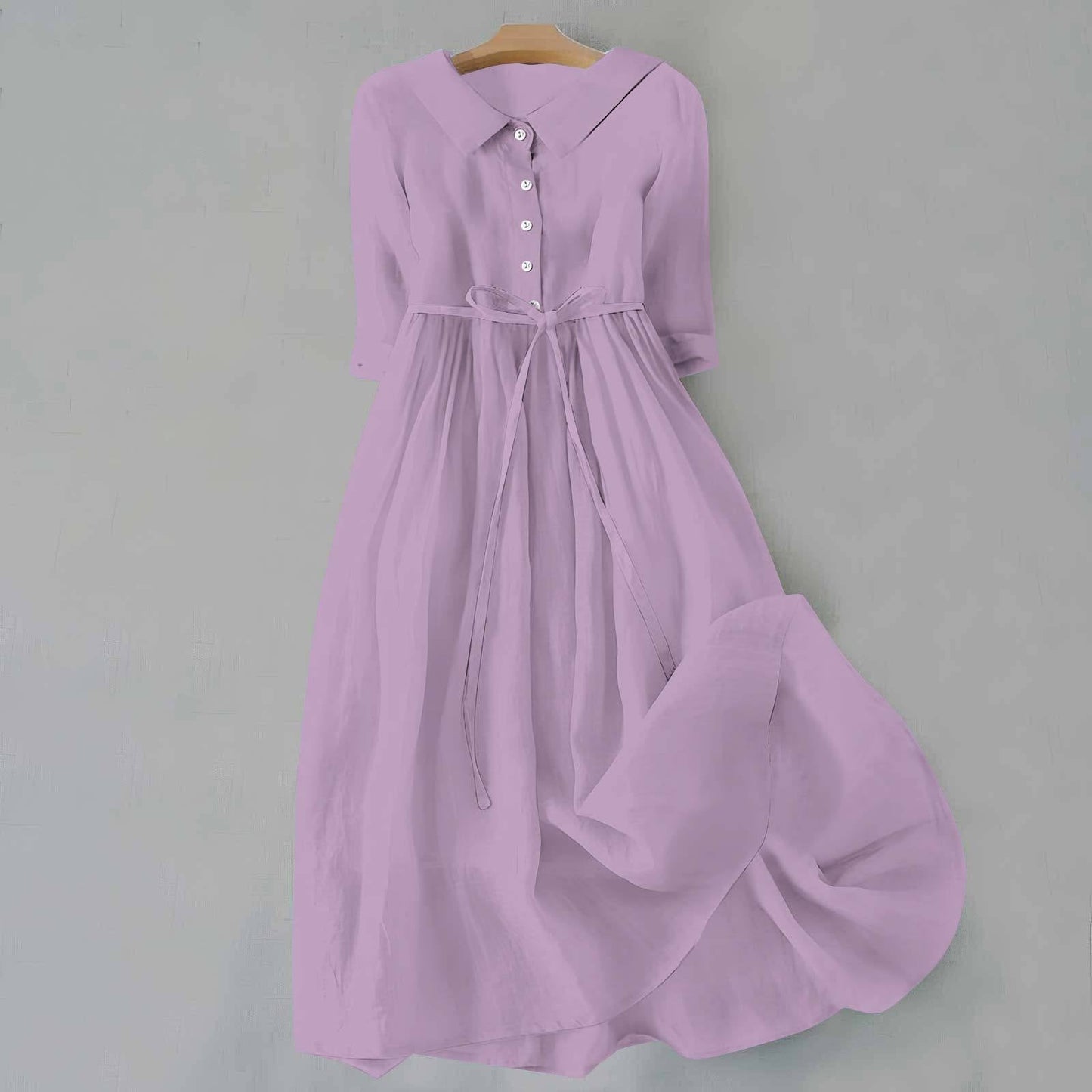 Sienna — Lightweight Cotton Summer Dress For Effortless Warm-Weather Style Purple