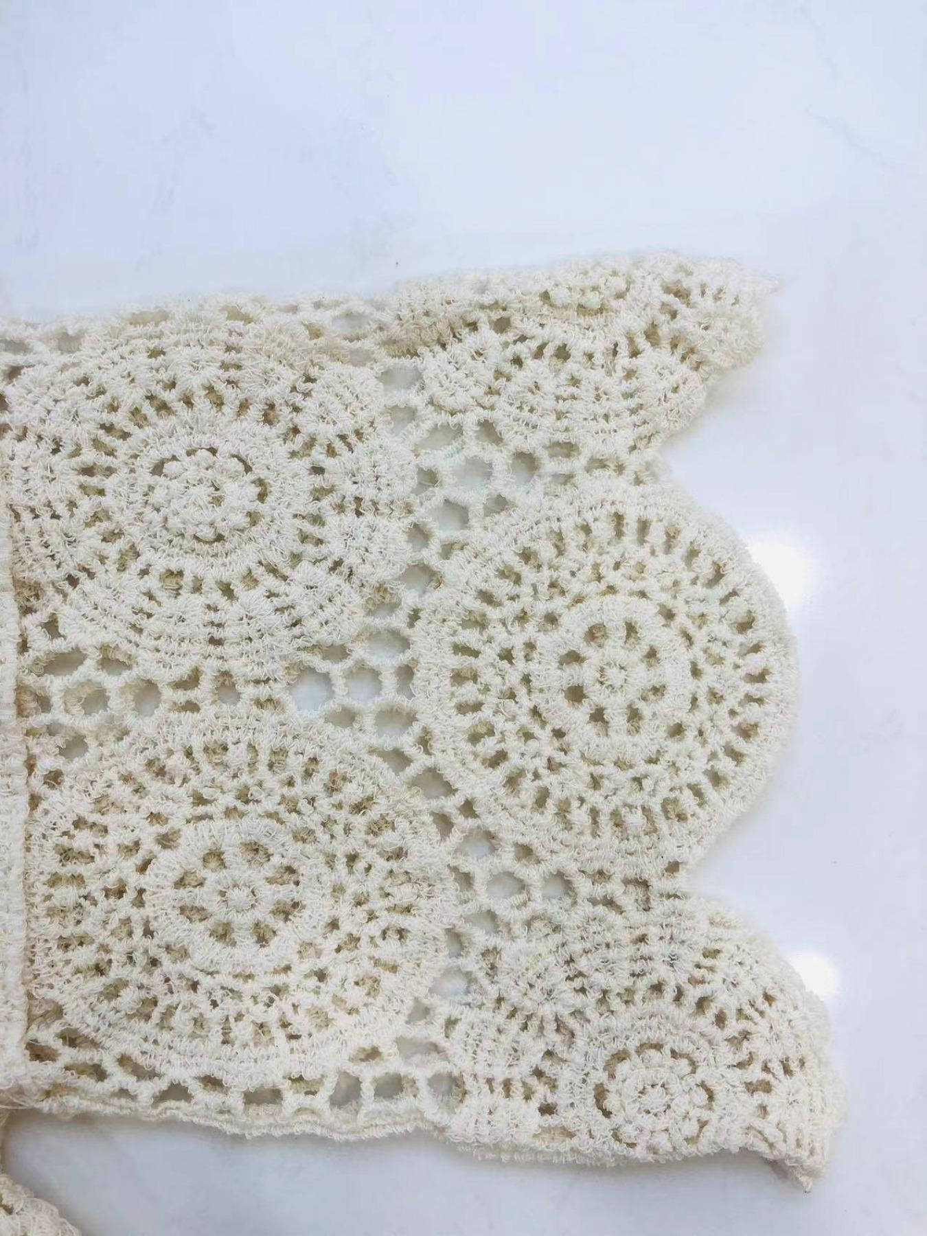 Coraline — Lightweight Open Weave Crochet Cover Up For Breezy Bohemian Beach Style
