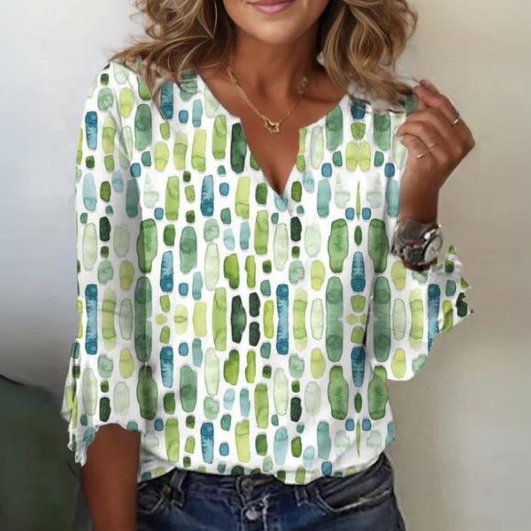 Silvana — Silk Cotton Blouse With Stylish Loose-Fit Summer Style