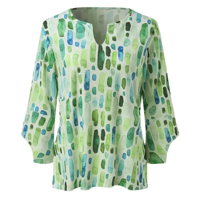 Silvana — Silk Cotton Blouse With Stylish Loose-Fit Summer Style