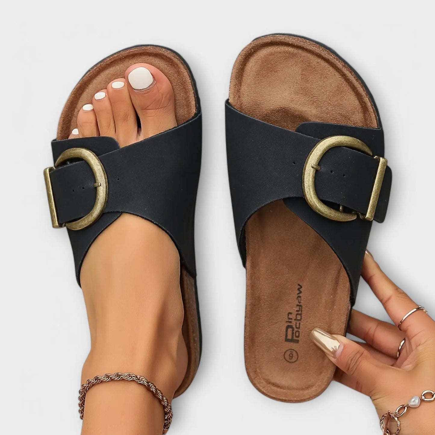Breathease — Breathable Orthopedic Sandals With Comfortable Supportive Summer Design Black