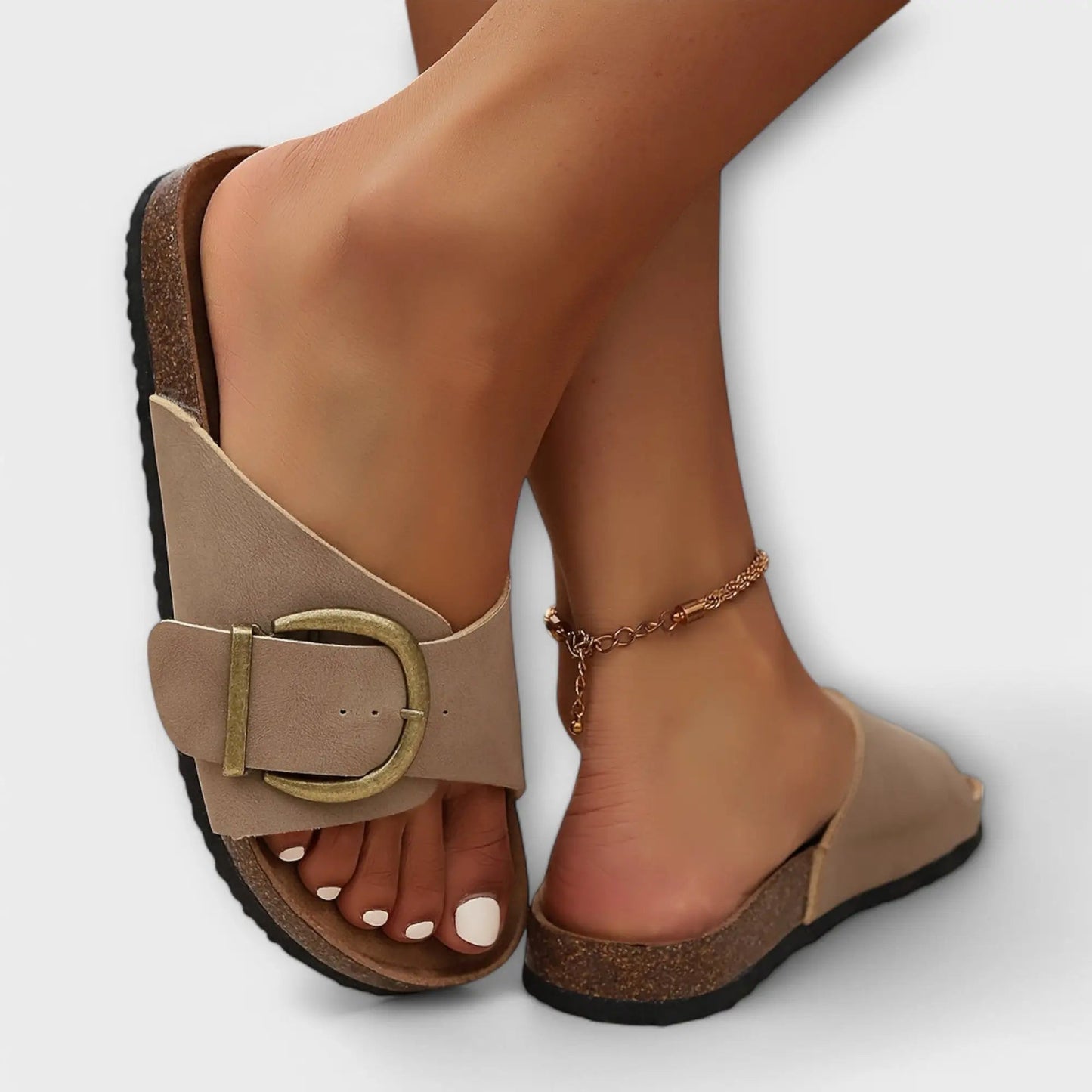 Breathease — Breathable Orthopedic Sandals With Comfortable Supportive Summer Design Khaki