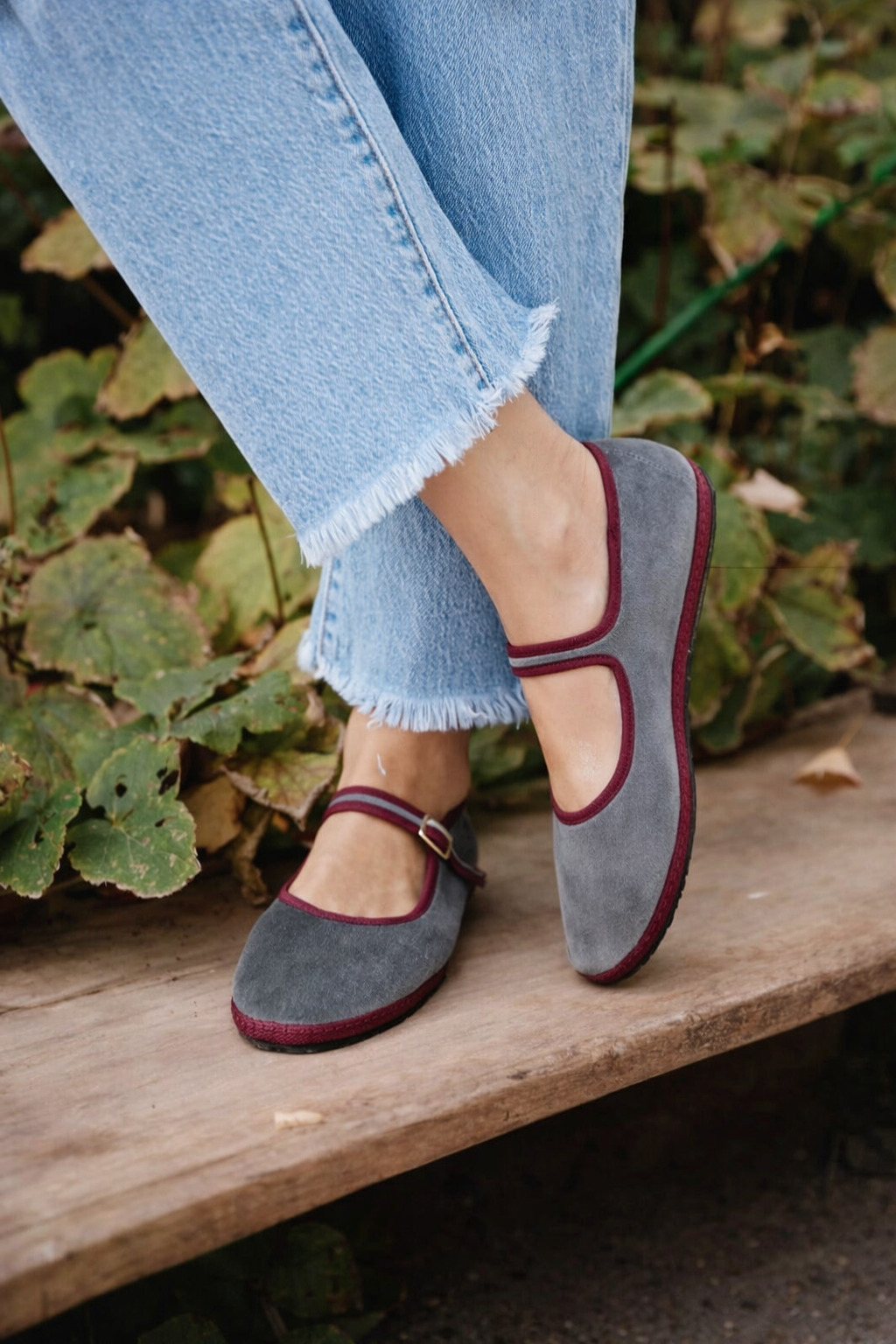 Maryjane — Suede-Like Mary Jane Flats With Classic Round Toe Comfortable Design
