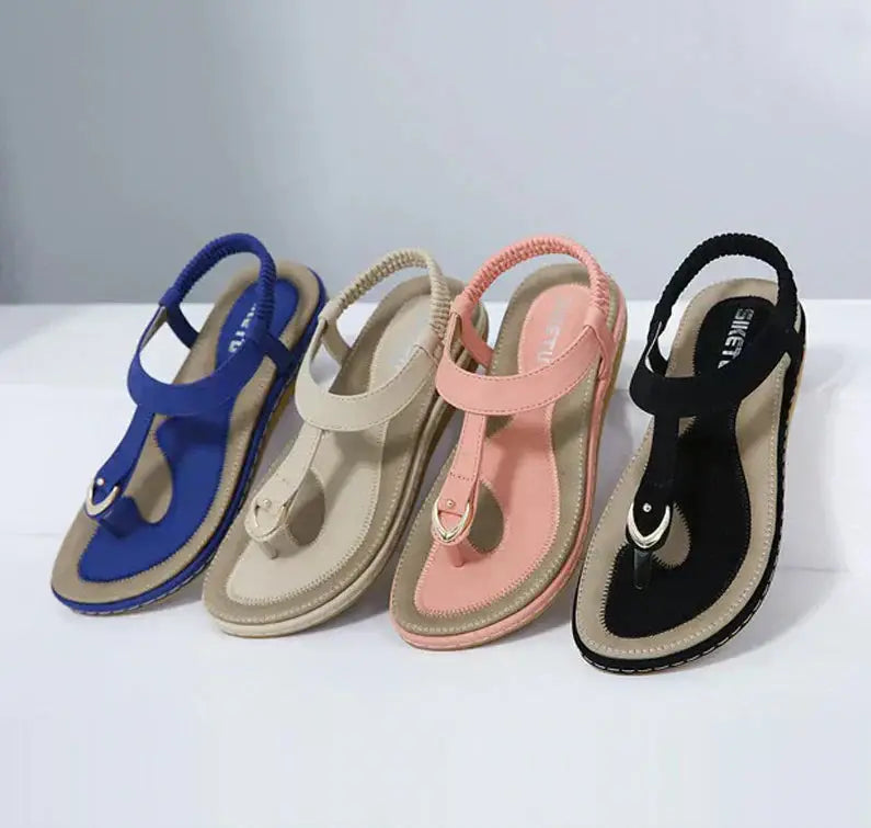 Archway — Synthetic Arch Support Sandals With Elegant Comfortable Flat Design
