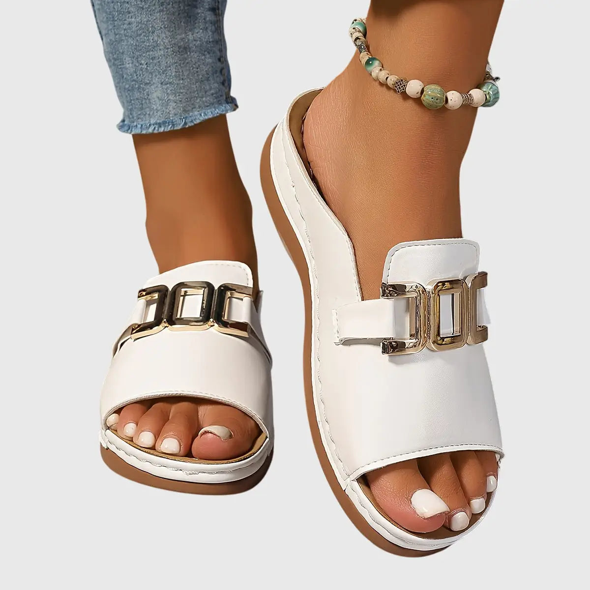 Sintra — Synthetic Open-Toe Sandals With Chic Comfortable Slip-On Design