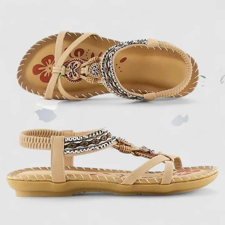 Orthoslip — Synthetic Orthopedic Sandals With Comfortable Slip-On Supportive Design Mahogany Brown