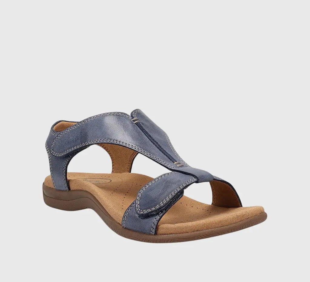 Orthocasual — Synthetic Orthopedic Sandals With Comfortable Supportive Casual Design Blue