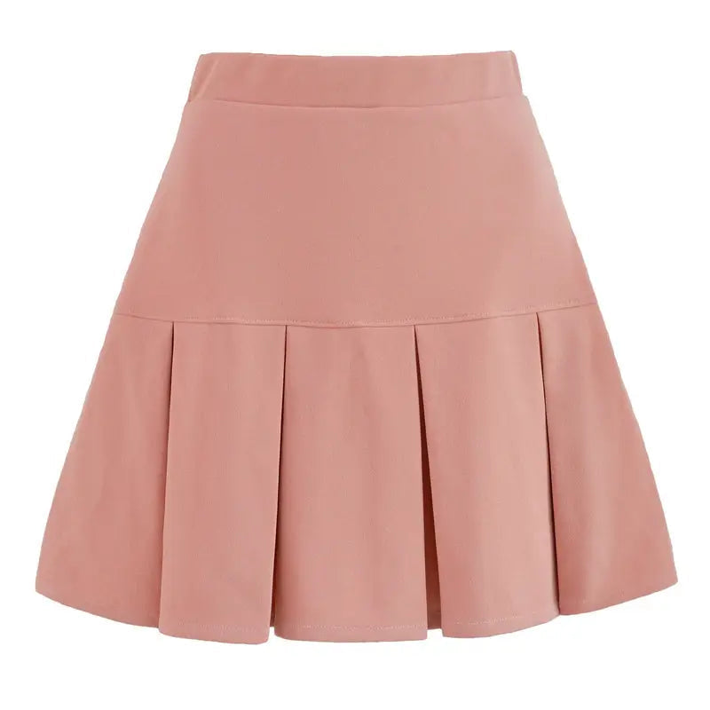 Ottilie — Woven Midi Skirt With Elegant Pleated Design And Flowing Silhouette Pink