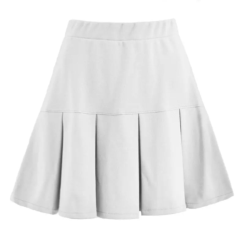 Ottilie — Woven Midi Skirt With Elegant Pleated Design And Flowing Silhouette White XL