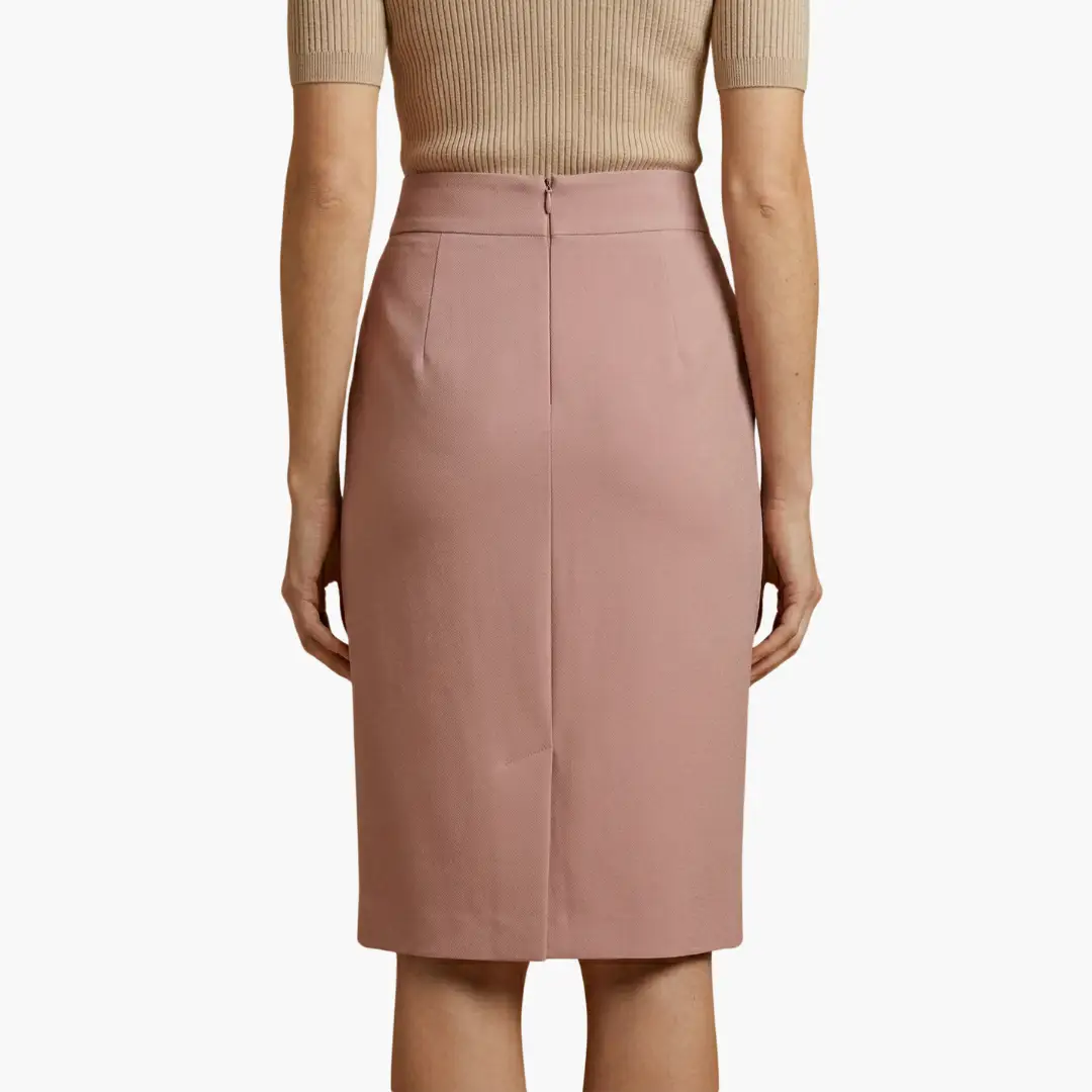 Marisol — Woven Midi Skirt With Flared Hemline Pockets Comfortable Casual Style