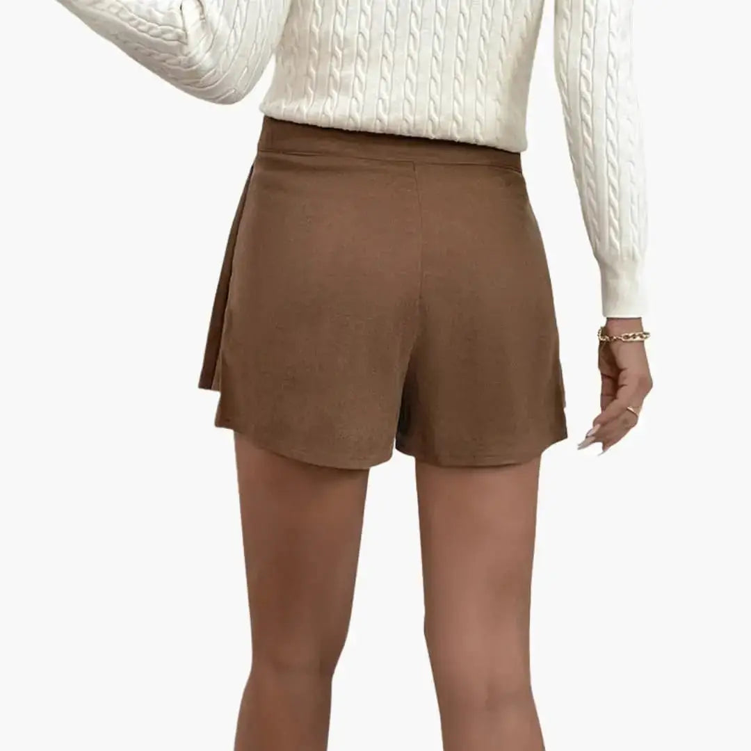 Hazelwood — Woven Pleated Midi Skirt With Structured Flowing Elastic Waistband Design