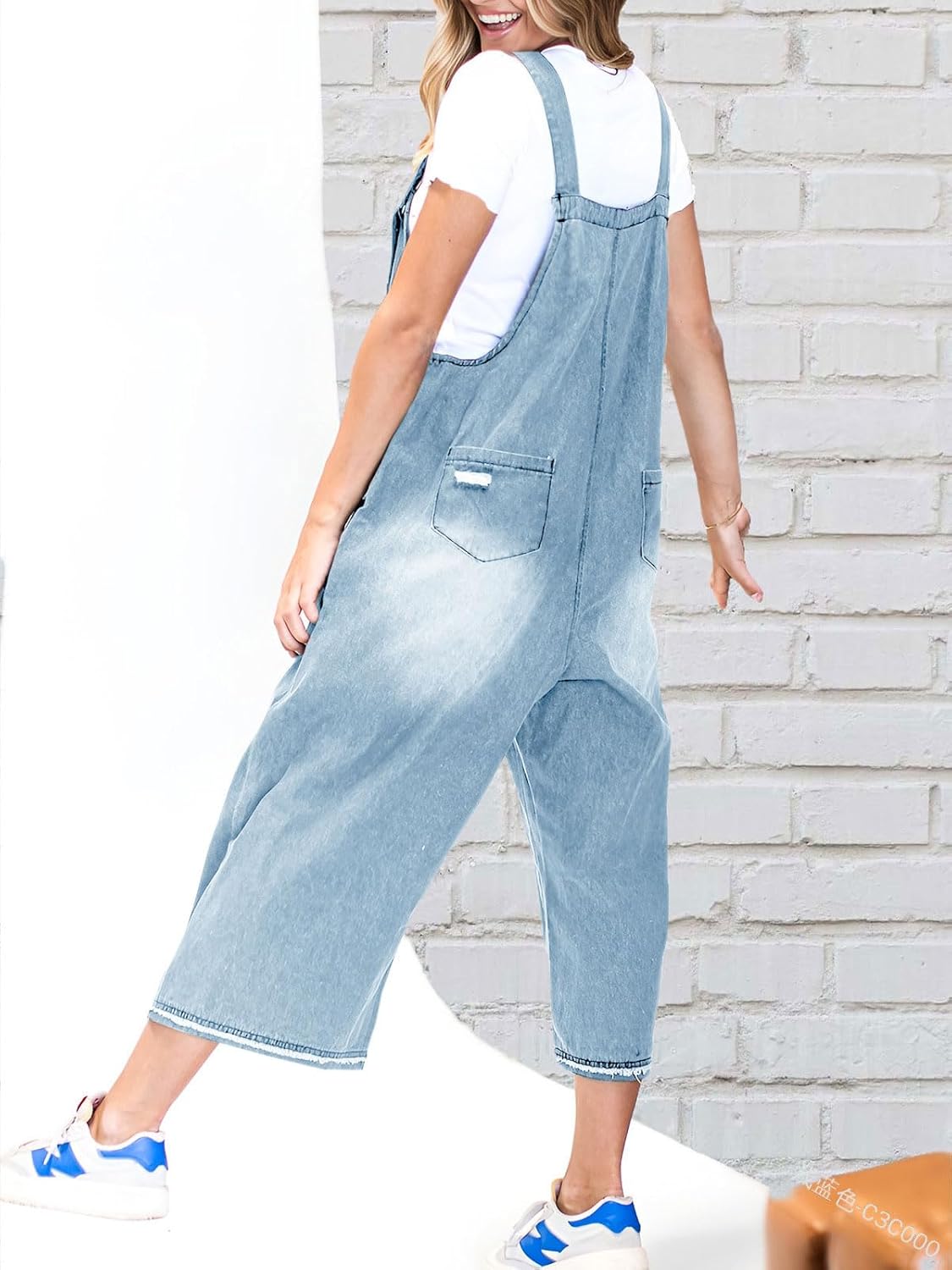 Limited time sale🔥Women's Cute Casual Button Jumpsuit Ripped Denim Overalls(BUY 2 FREE SHIPPING)