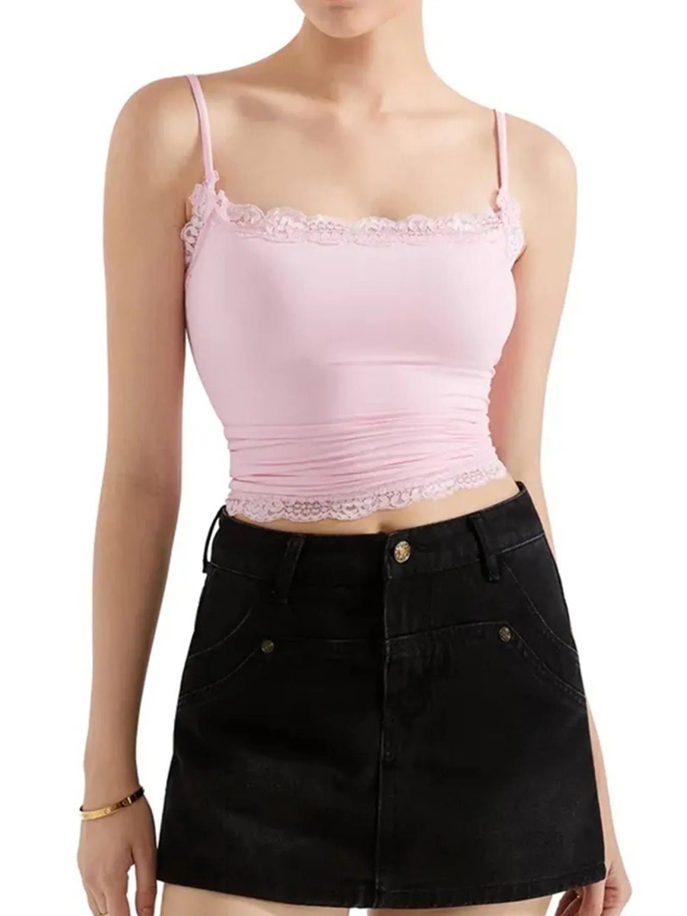 Lace Trim Cami Top