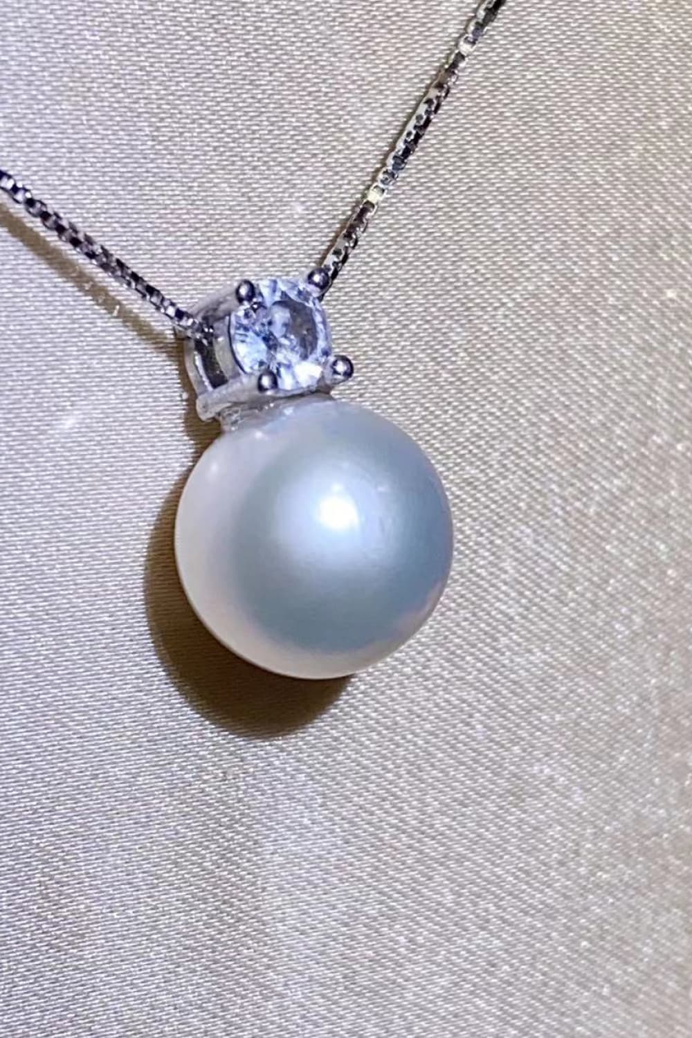 Freshwater Pearl Necklace – 925 Sterling Silver Elegant Pendant for Women