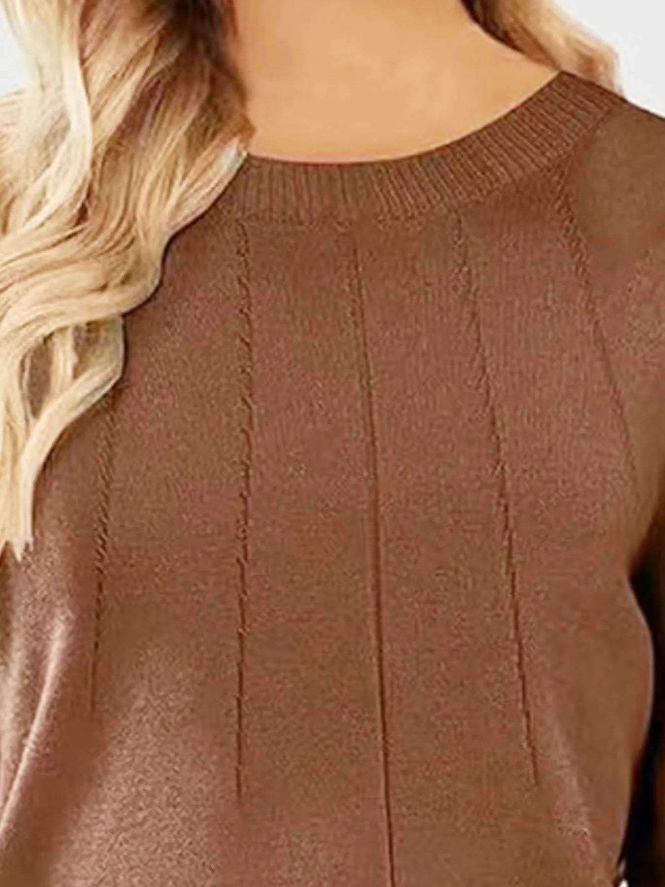 Long Sleeve Sweater – Ribbed Hem, Modern Fit