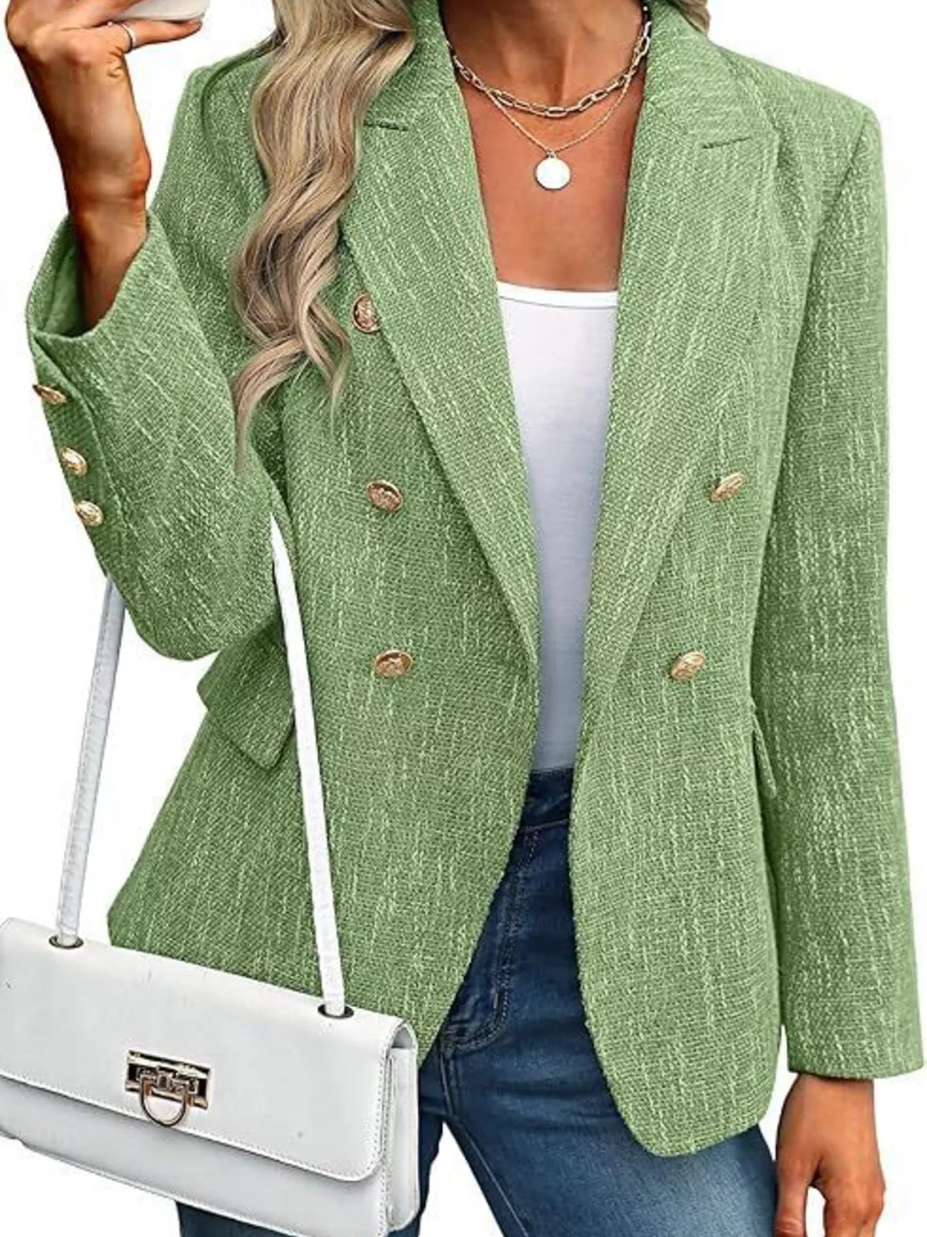 Chic Command Double-Breasted Blazer