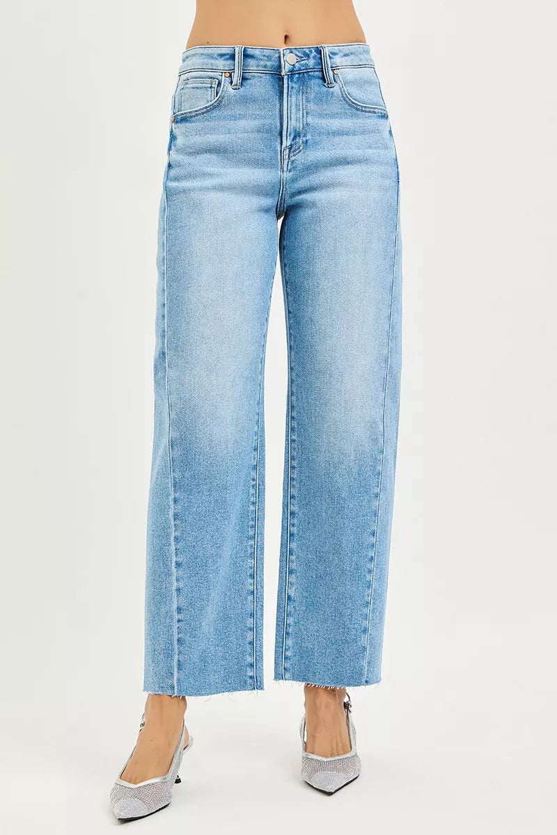 Full Size Slouchy Cropped Barrel Jeans – Curved Side Seam, Inclusive Sizing