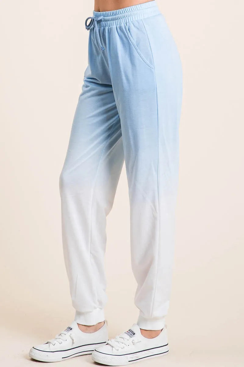 Blue Wave Dye Knit Pants