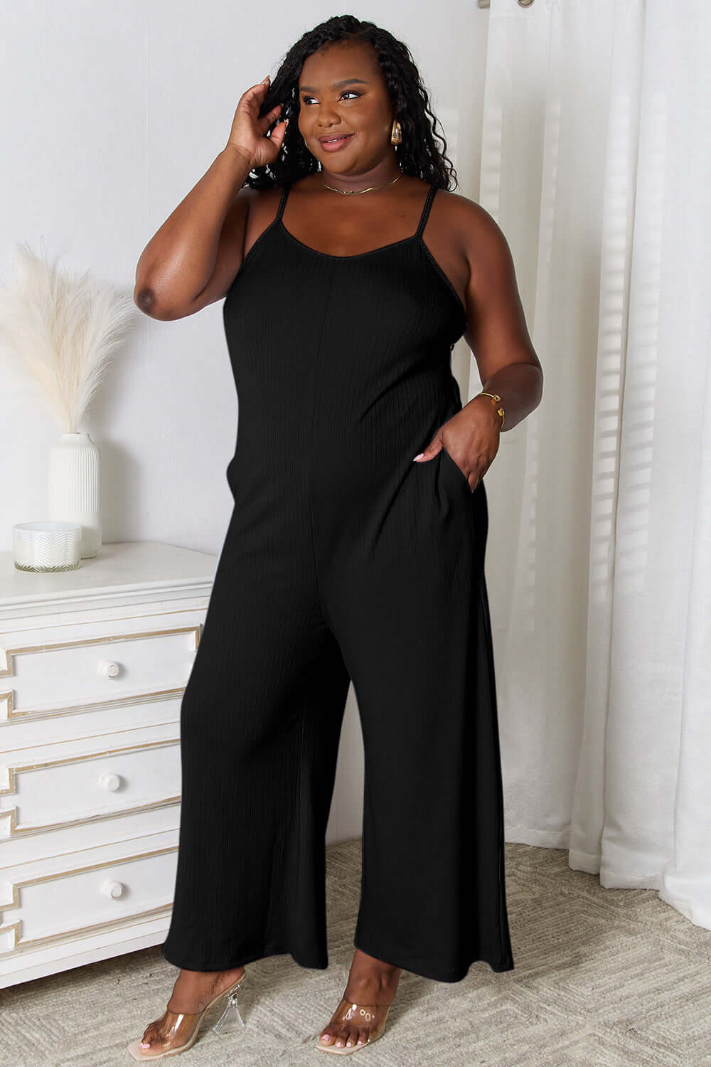 Swageye Full Size Easy Glam Jumpsuit