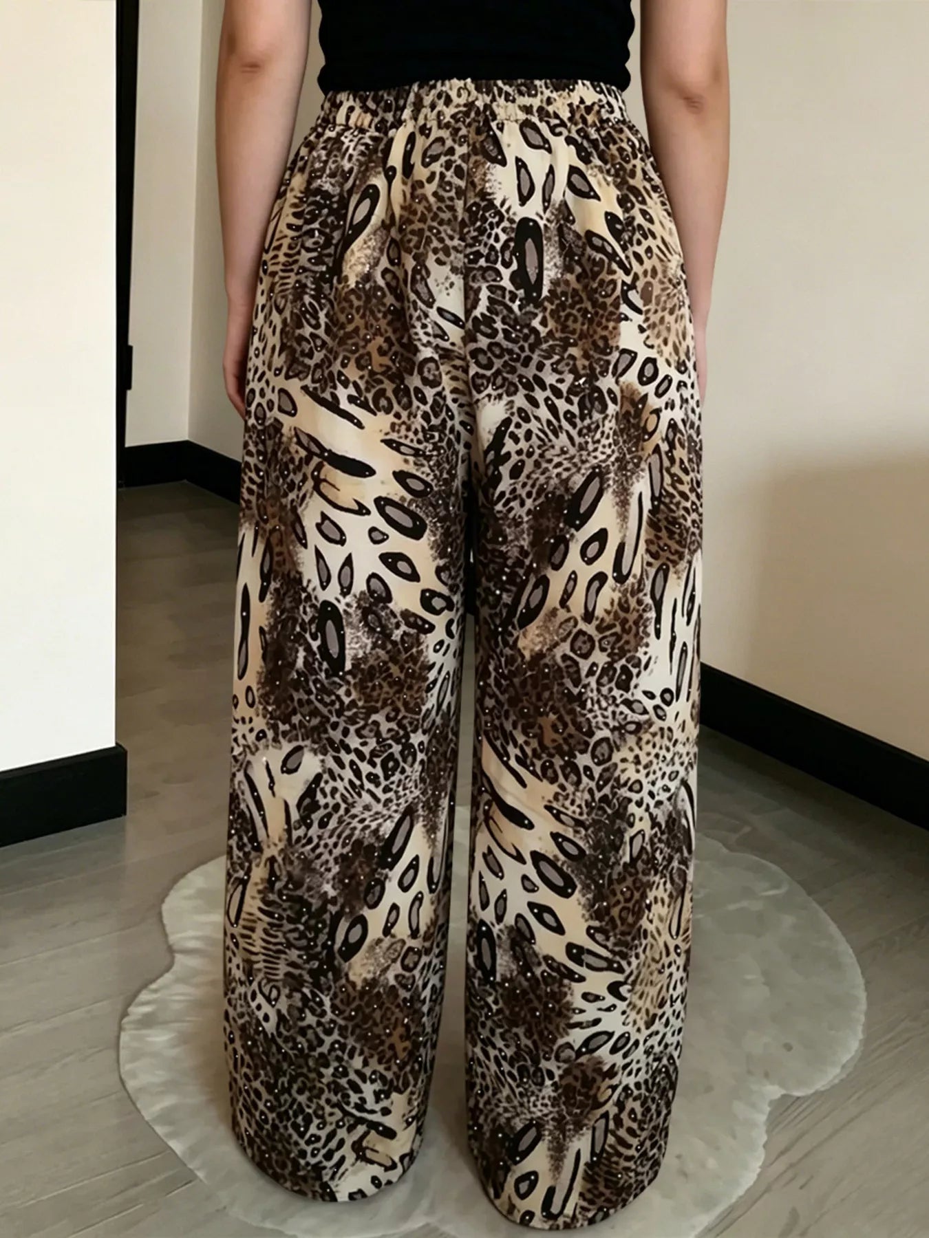 Drawstring Wide-Leg Pants