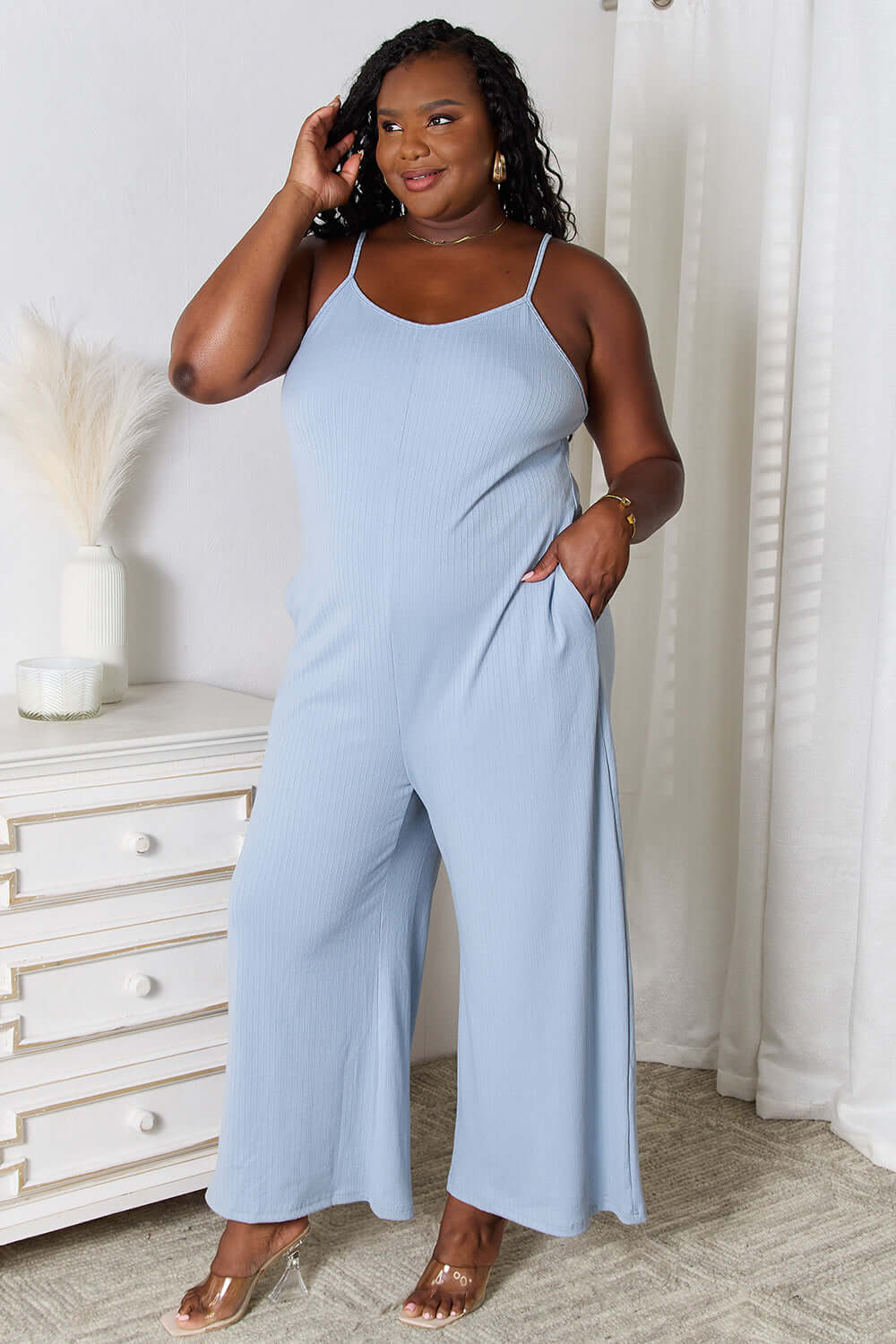 Swageye Full Size Easy Glam Jumpsuit
