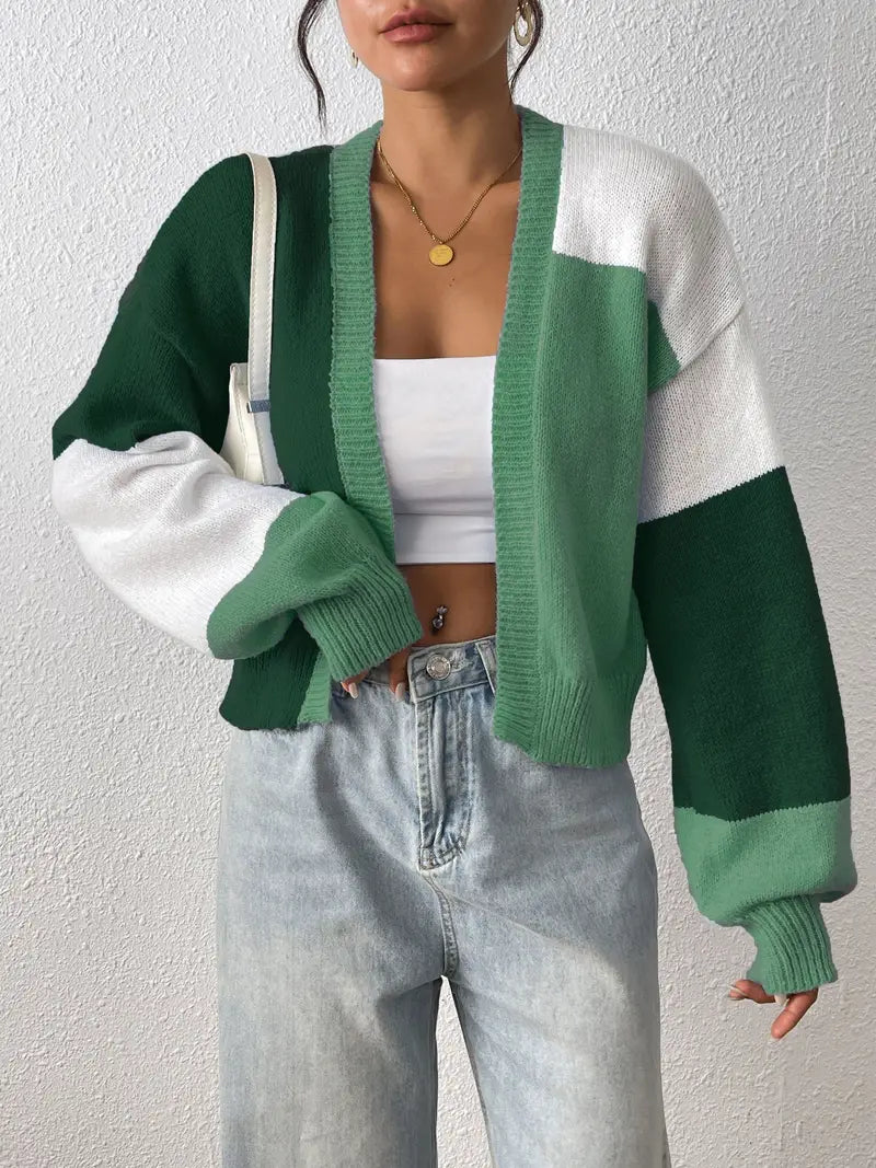 Adline | Cardigan à blocs de couleurs