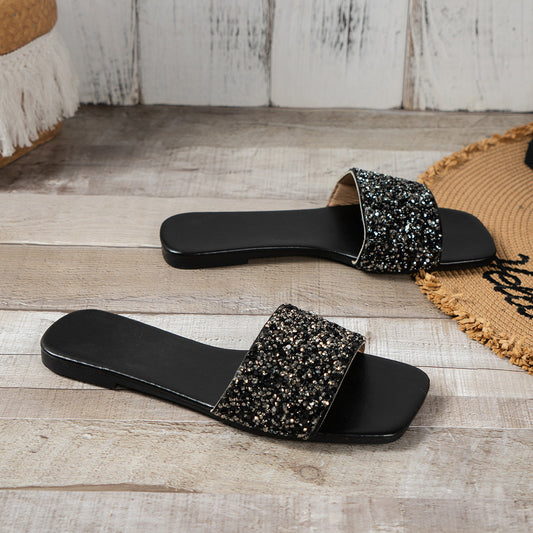 Women's Open Toe Sandals Rhinestone