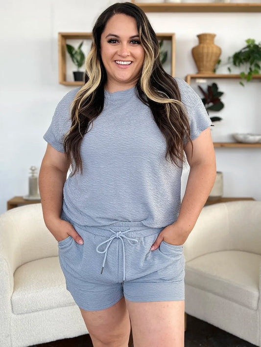 Simple & Comfy T-Shirt and Drawstring Shorts Set