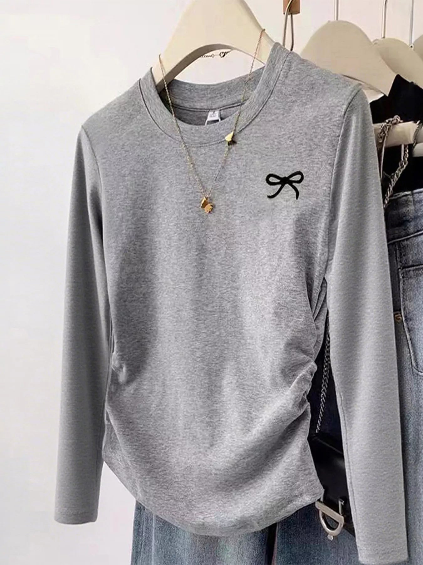Bow Long Sleeve T-Shirt