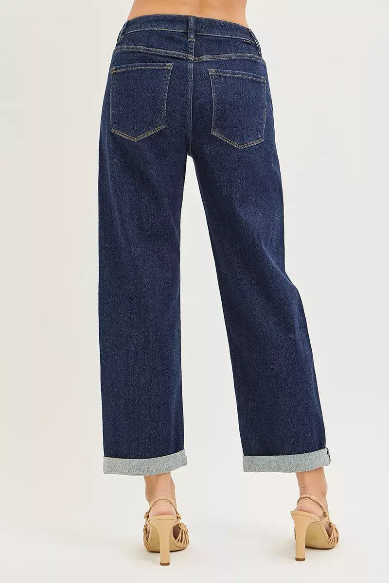 Slouchy Cropped Boyfriend Jeans