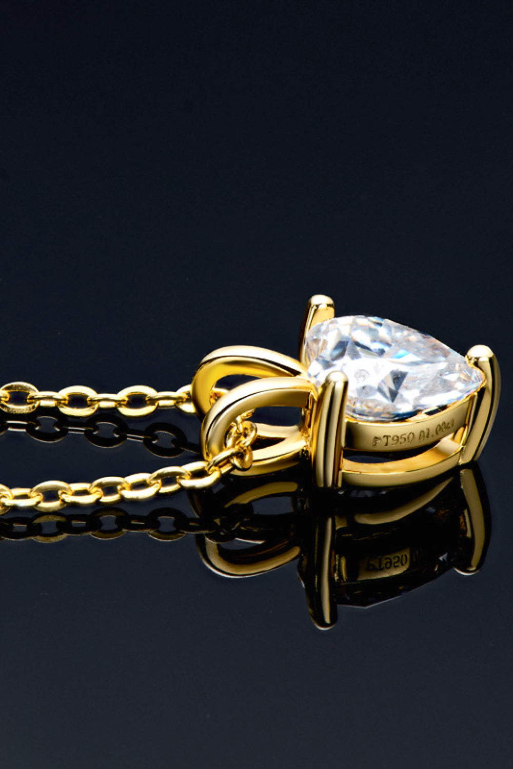 Heart-Shaped Moissanite Pendant Necklace – 1 Carat