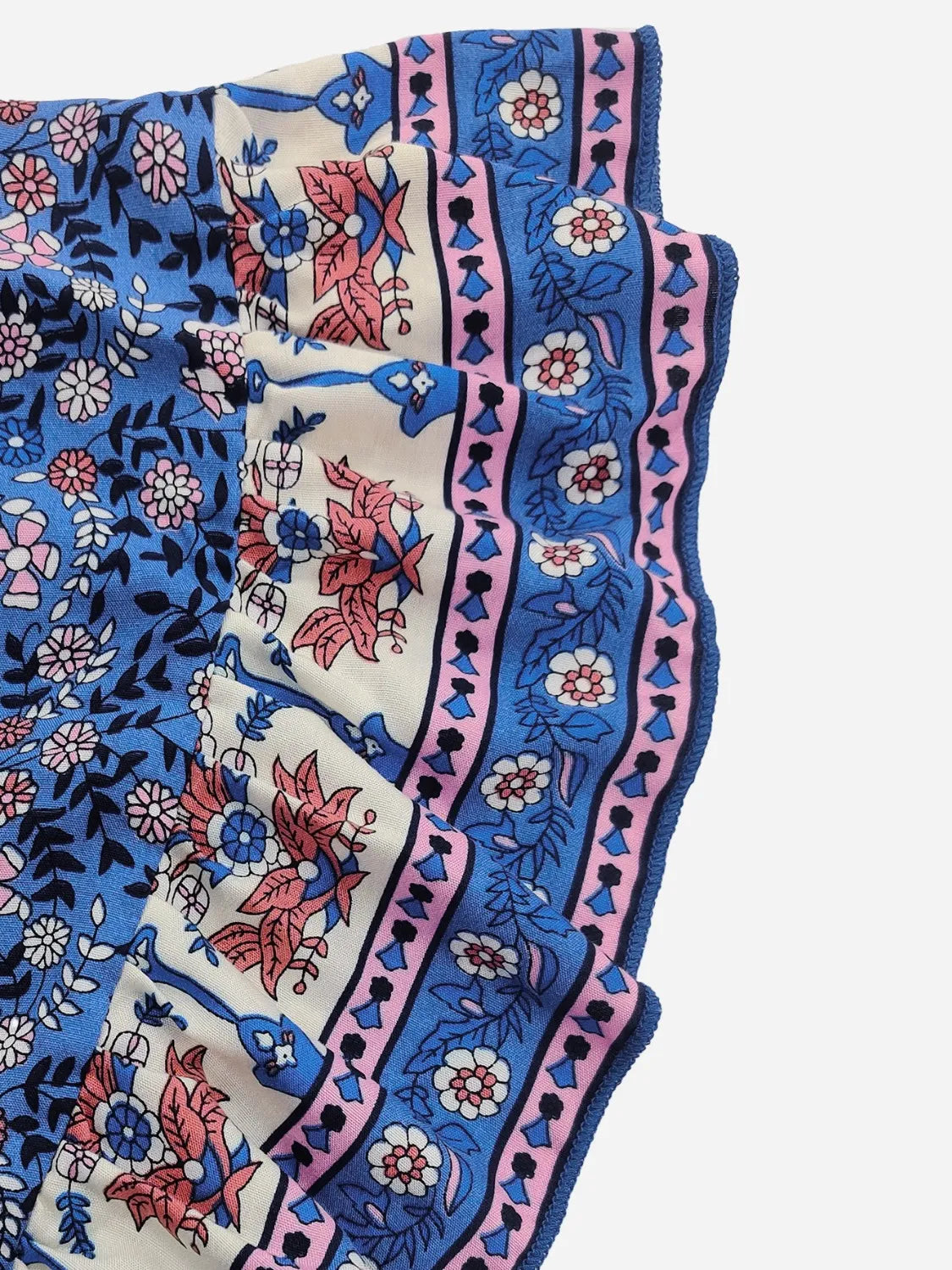 Robe imprimée à manches mi-longues et surplis grande taille
