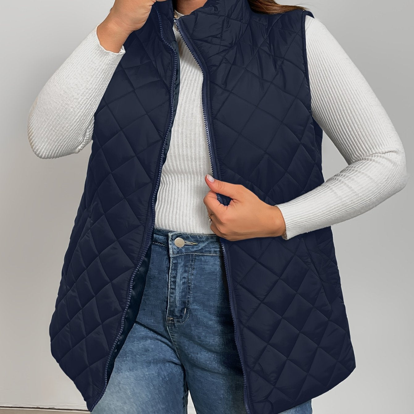 Harper™ – Plus-Size Quilted Vest Jacket