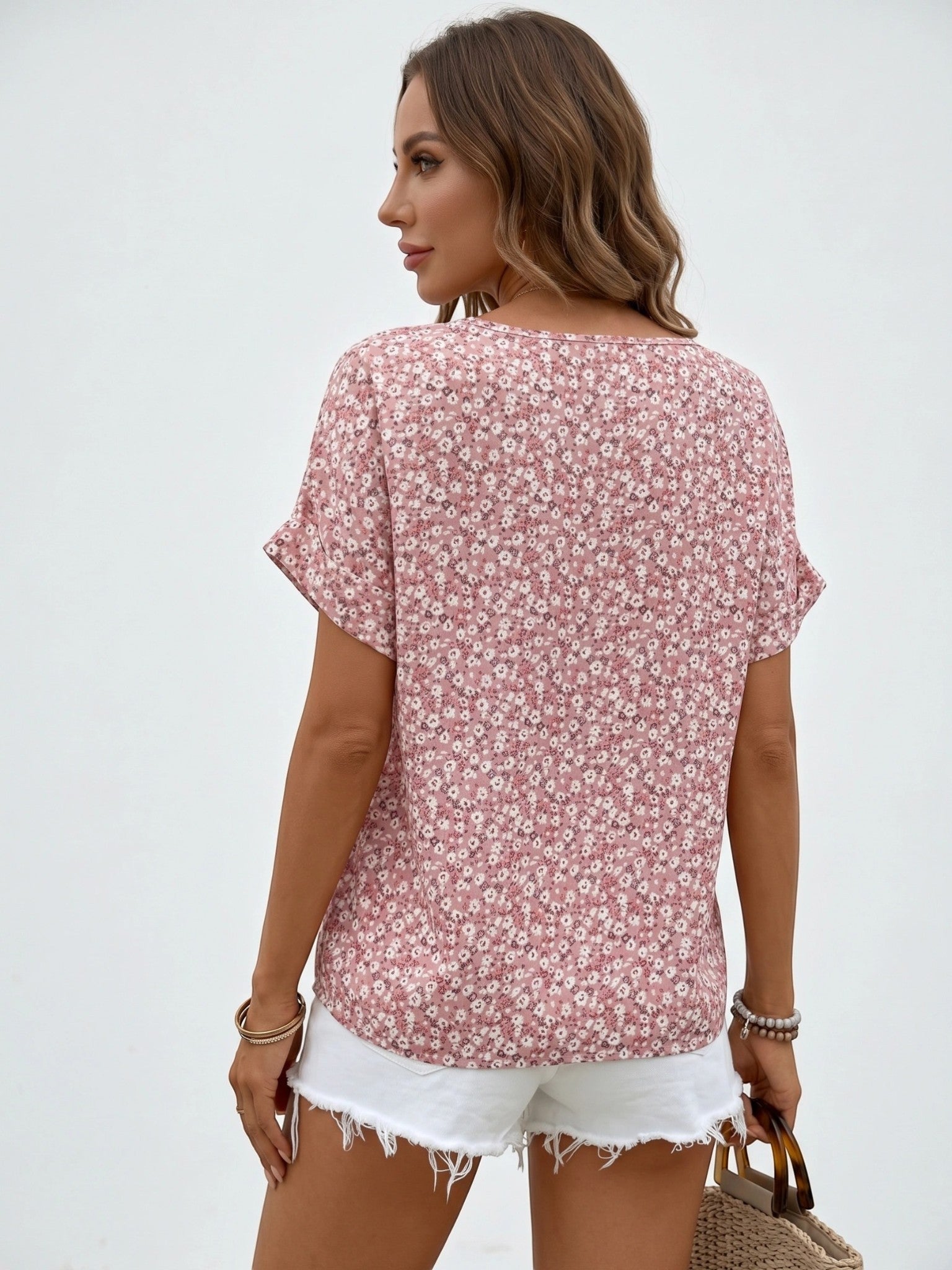 Celeste — Floral Print Lightweight Blouse With Relaxed Fit For Casual Days