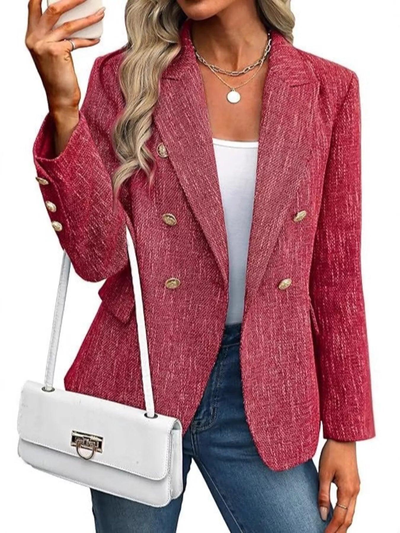 Chic Command Double-Breasted Blazer