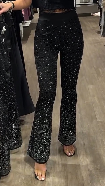 Ladies' Hot Diamond Sparkling Casual Pants