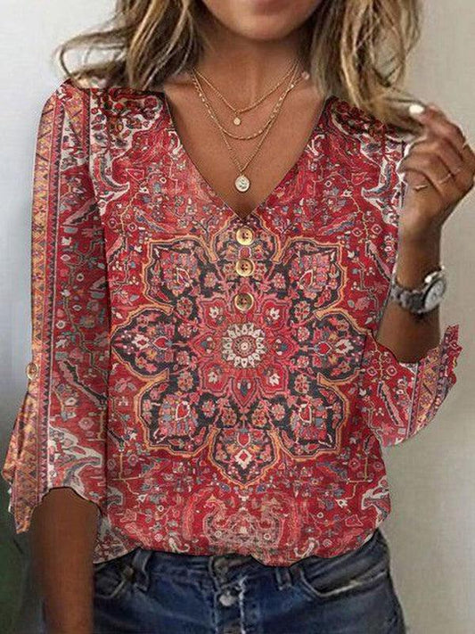 Valérie™ - Chemisier Vintage Boho