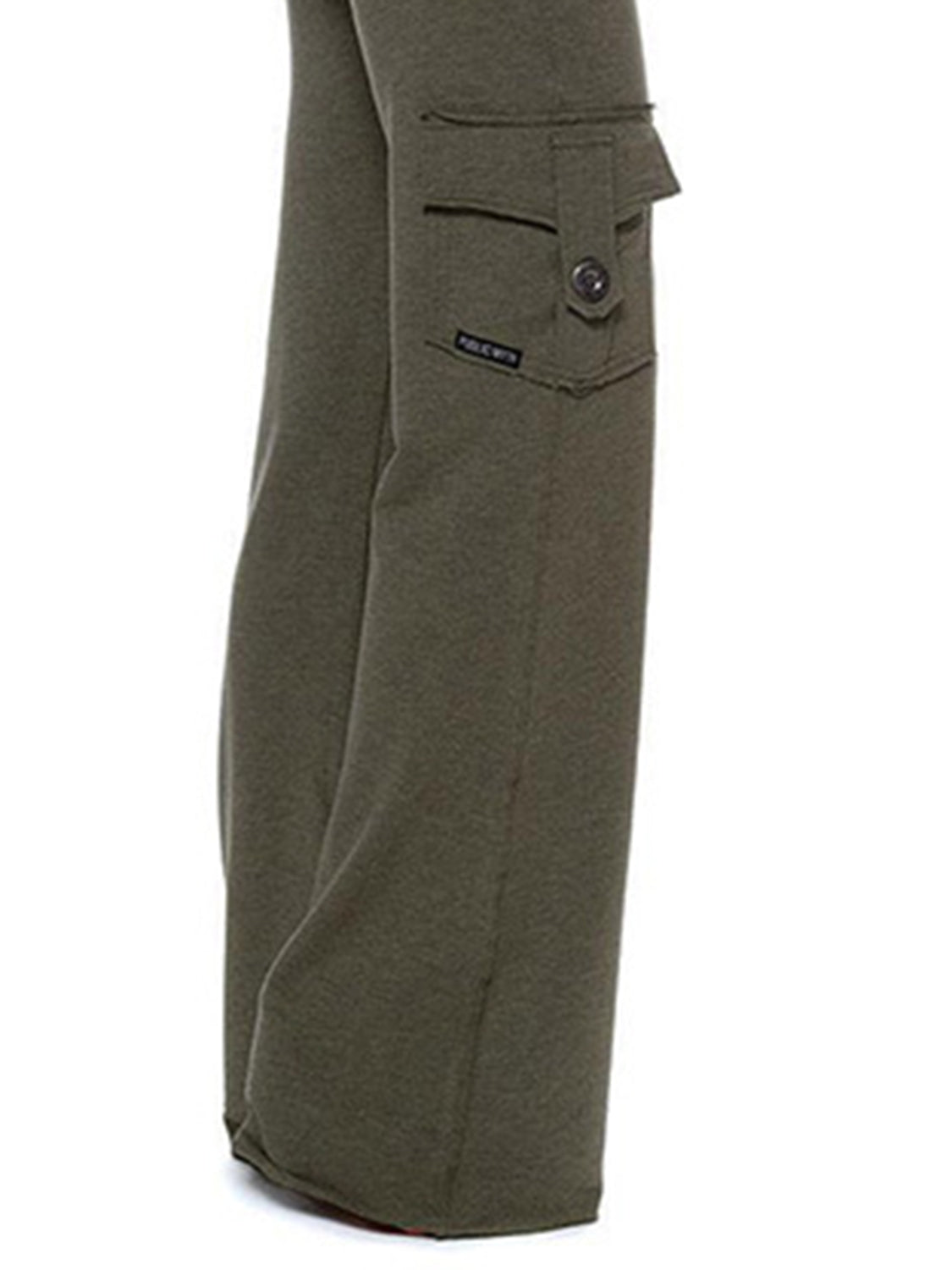 Mid Waist Pants Pockets