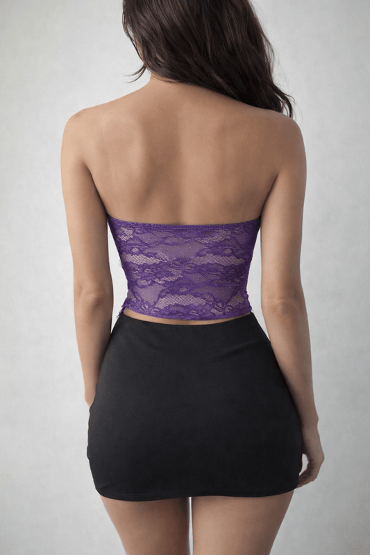 Dangerously Yours Lace Corset Nightclub Tube Top